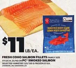 Loblaws Fresh coho salmon fillets offer