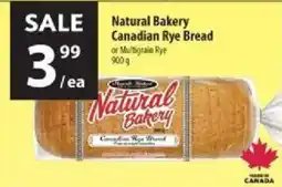 Co-op Natural Bakery Canadian Rye Bread offer