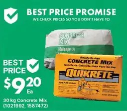 Kent Quikrete Concrete Mix offer