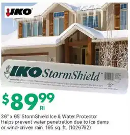 Kent Iko stormshield ice & water protector offer