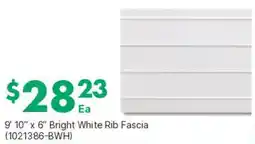 Kent Bright White Rib Fascia offer