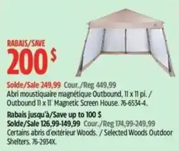 Canadian Tire Outbound magnetic screen house offer