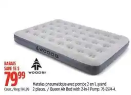 Canadian Tire Woods queen air bed offer