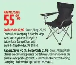 Canadian Tire Wide-Back Camp Chair offer