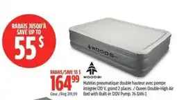 Canadian Tire Woods queen double-high air bed offer