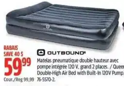 Canadian Tire Outbound double-high air bed offer