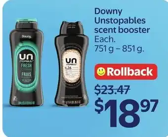 Walmart Downy Unstoppables scent booster offer