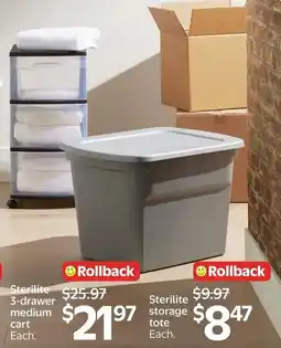 Walmart Sterilite storage tote offer