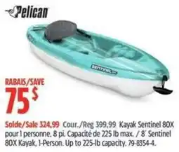 Canadian Tire Pelican Sentinel 80X Kayak offer
