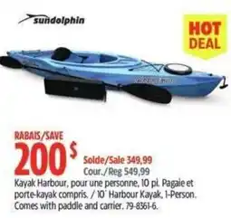 Canadian Tire Sundolphin kayak harbour offer