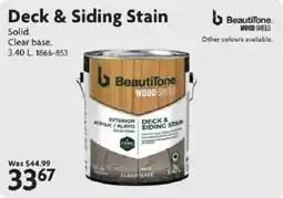 Home Hardware BeautiTone deck & siding stain offer
