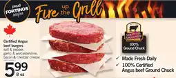 Loblaws Certified Angus beef burgers offer