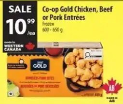Co-op Co-op Gold Chicken, Beef or Pork Entrées offer
