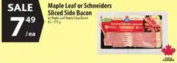 Co-op Maple Leaf sliced side bacon offer