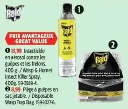 Canadian Tire Raid insecticide wasp & hornet spray offer