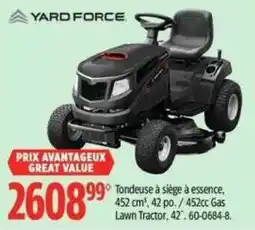 Canadian Tire Yard Force Lawn Tractor offer