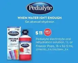Loblaws Pedialyte electrolyte oral rehydration solution offer