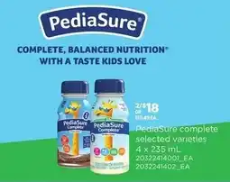Loblaws PediaSure complete selected varieties offer