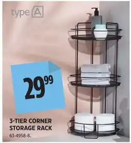 Canadian Tire type A 3-tier corner storage rack offer