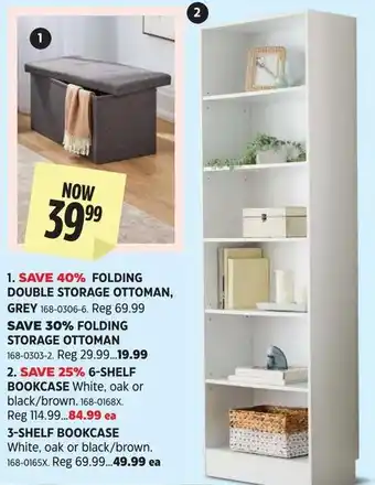 Folding Storage Ottoman