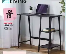 Canadian Tire Living metal desk offer
