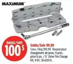 Canadian Tire Maximum 1/2" Drive Tire Change Kit offer