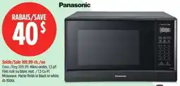 Canadian Tire Panasonic microwave offer