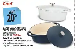 Canadian Tire Master Chef 6.3-qt oval cast-iron dutch oven offer