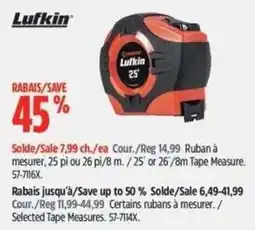 Canadian Tire Lufkin tape measure offer