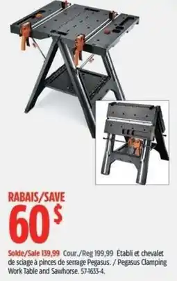 Canadian Tire Pegasus Clamping Work Table and Sawhorse offer