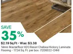 Kent Masterfloor h2o resist chelsea hickory laminate flooring offer