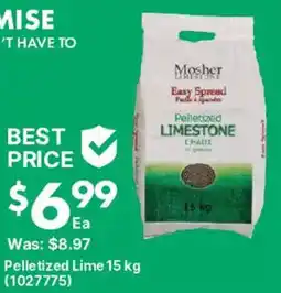Kent Moshier pelleted limestone offer