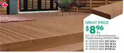 Kent Brown Pressure Treated Decking offer