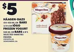 Loblaws Häagen-Dazs frozen yogurt offer