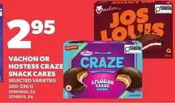 Loblaws Vachon or Hostess Craze snack cakes offer