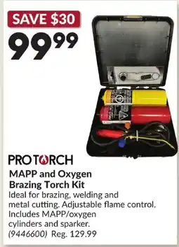 Princess Auto Protorch Mapp and Oxygen Brazing Torch Kit offer
