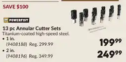 Princess Auto Powerfist 13 pc Annular Cutter Sets offer