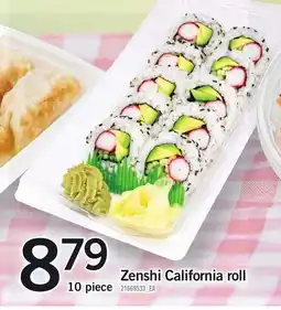 Loblaws Zenshi California roll offer