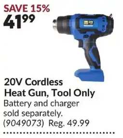 Princess Auto 20v cordless heat gun offer