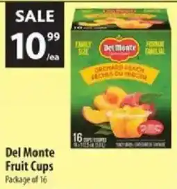 Co-op Del Monte Fruit Cups offer