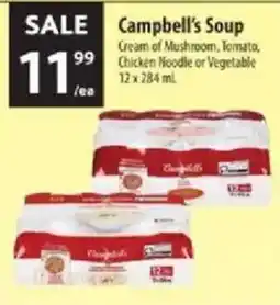 Co-op Campbell's Soup Cream of Mushroom, Tomato, Chicken Noodle or Vegetable offer