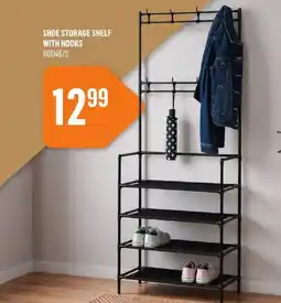 Canac Shoe Storage Shelf With Hooks offer
