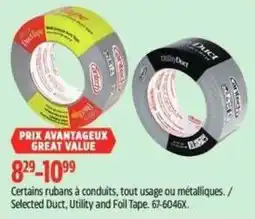 Canadian Tire Selected Duct Utility and Foil Tape offer