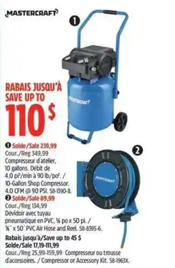 Canadian Tire Mastercraft 10-Gallon Shop Compressor offer