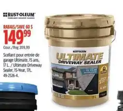 Canadian Tire Rust-oleum ultimate driveway sealer offer