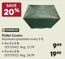 Princess Auto Powerfist pallet covers offer
