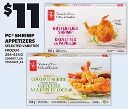 Loblaws PC shrimp appetizers offer