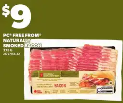 Loblaws PC Free From Naturally Smoked Bacon offer