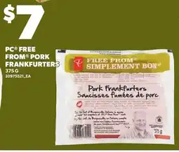 Loblaws PC Free From Pork Frankfurters offer