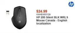 Canada Computers Hp 280 silent blk wrls mouse offer